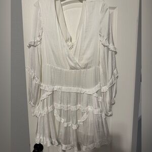 DB Studio Charmeuse Ivory mini dress